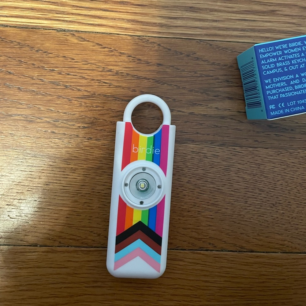 Rainbow Birdie Personal Safety Alarm.